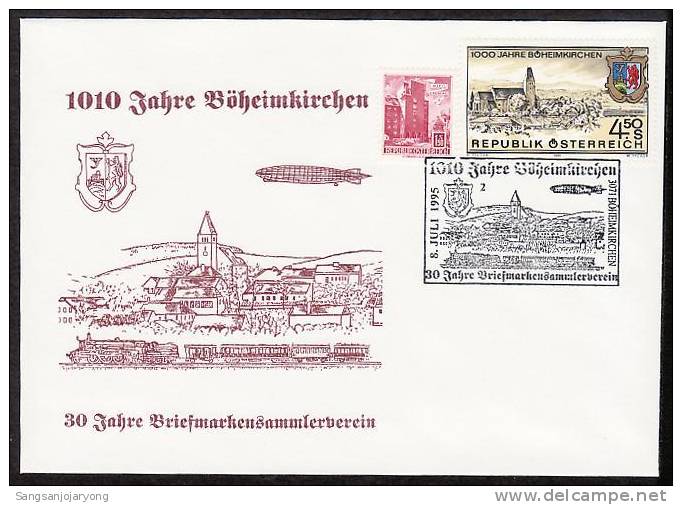 Aviation, Austria Zeppelin Special Cover Z046 - Zeppeline