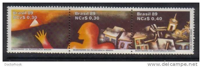 BRAZIL   Scott #  2166**  VF MINT NH Strip Of 3 LG-786 - Neufs