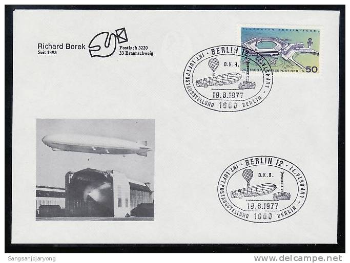 Aviation, Berlin Zeppelin Special Postmark Cover Z041 - Zeppelins