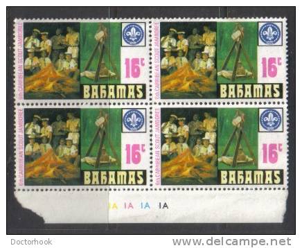 BAHAMAS   Scott #  410**  VF MINT NH Blk. Of 4 LG-801 - 1963-1973 Ministerial Government