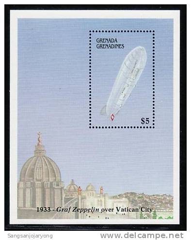 Aviation, Gr. Grenadines Sc984 Zeppelin - Zeppelins