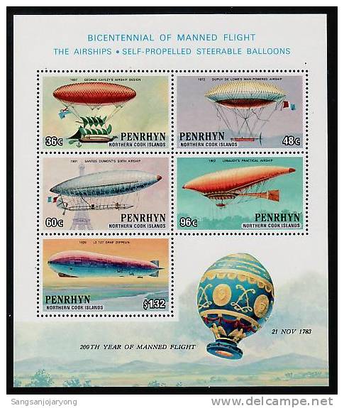 Aviation, Penrhyn Sc259a Graf Zeppelin, Balloon - Zeppelines