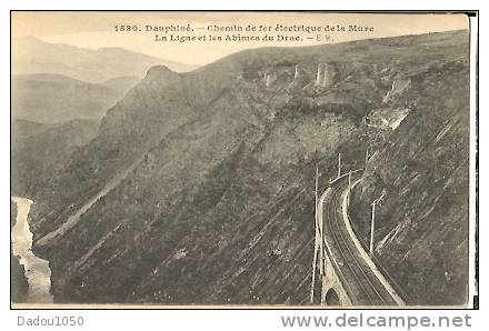 CPA 38 LIGNE DE LA MURE La Ligne Et Les Abimes Du Drac - Kunstbauten