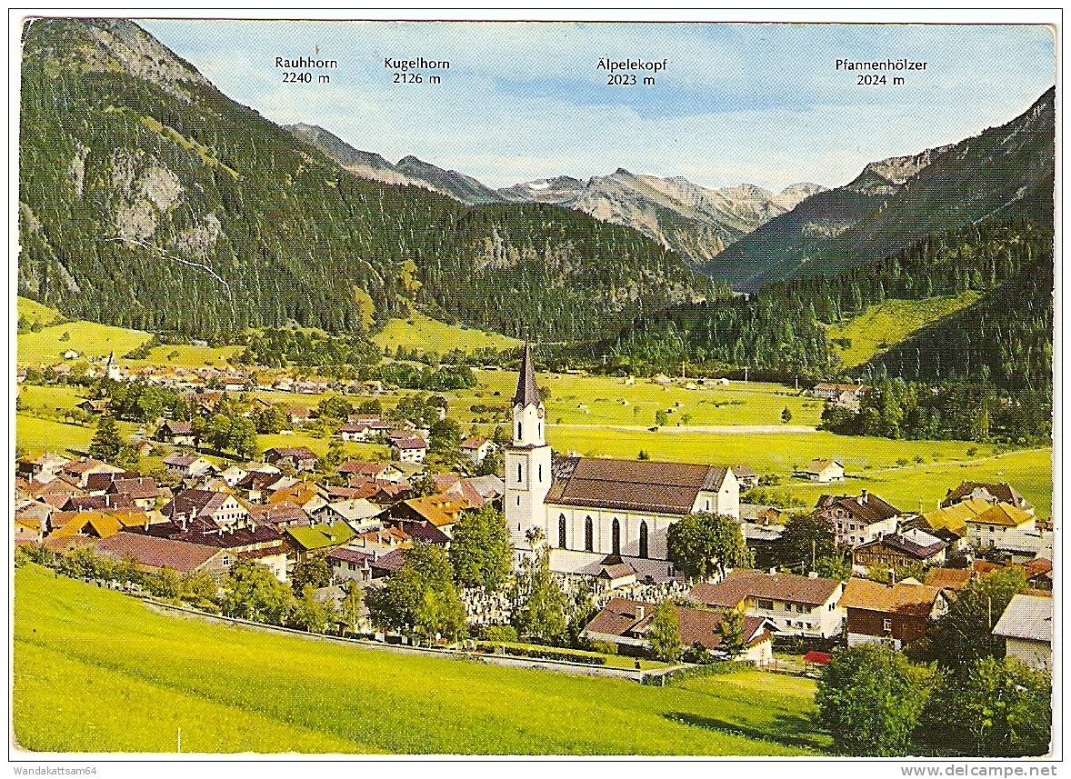 AK 11484 8973 HINDELANG In Den Allgäuer Alpen Heilklimatischer Luftkurort Mit Bad Oberdorf Und Ostrachtal, 886 M ü. M. - Hindelang