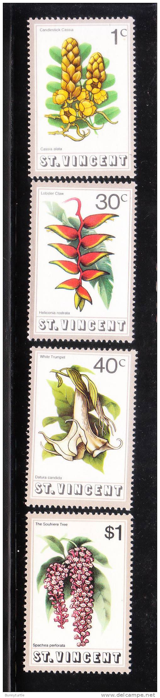 St Vincent 1972 Flowers Of St Vincent Cassia MNH - St.Vincent (...-1979)