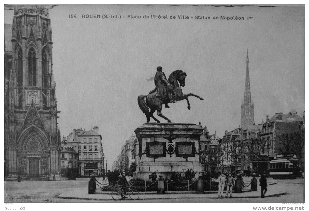 Place De L´hotel De Ville, Statue De Napoléon 1er - Rouen