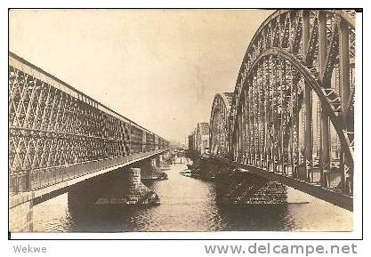 Let027/ Riga, Alte Und Neue Brücke über Die Düna 1918. - Lettonie