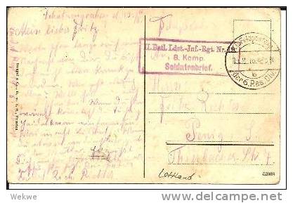 Let036/ Libau, Dt. Feldpost 1916 Auf AK Vom Hafen. - Lettonie