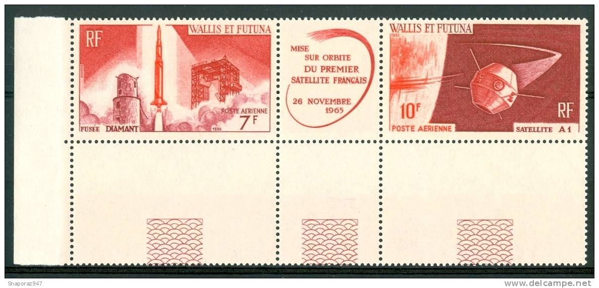 1966 Wallis E Futuna Spazio Space Espace Set MNH** P 87- - Unused Stamps