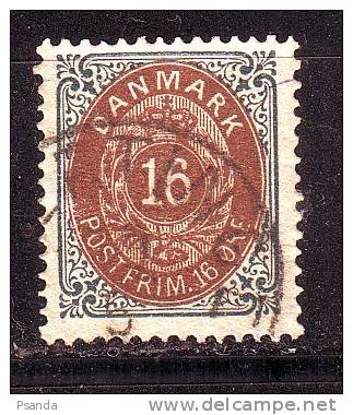 1875 DENMARK Mino 27 IY A A - Gebruikt