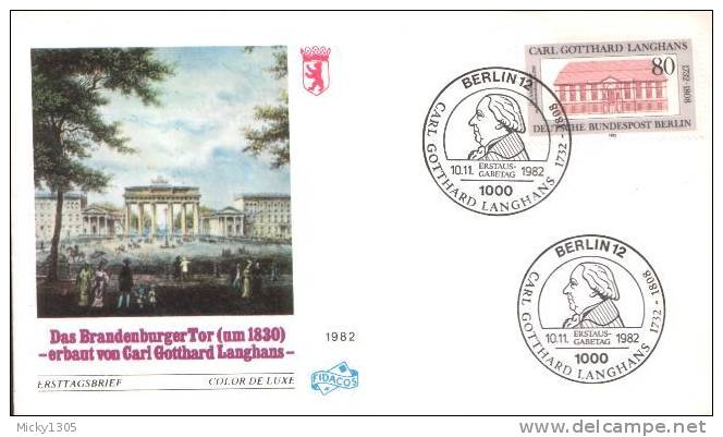 Germany / Berlin - Mi-Nr 684 FDC (y682)- - 1981-1990