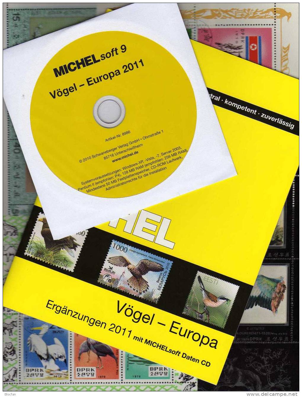 MlCHEL Vögel Europa Katalog Ergänzung 2011 Neu 50€ Mit CD-Rom Birds Special Catalogue In The Pocket - Thématiques