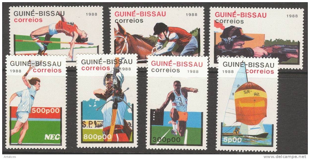 Guinea-Bissau Olympic Games Seoul 1988 Set Of 7 MNH - Summer 1988: Seoul