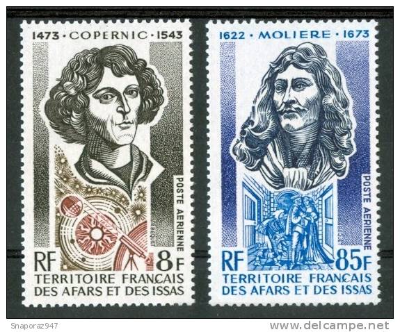 1973 Afars & Issas Copernico - Moliere Set MNH ** P94 - Ongebruikt