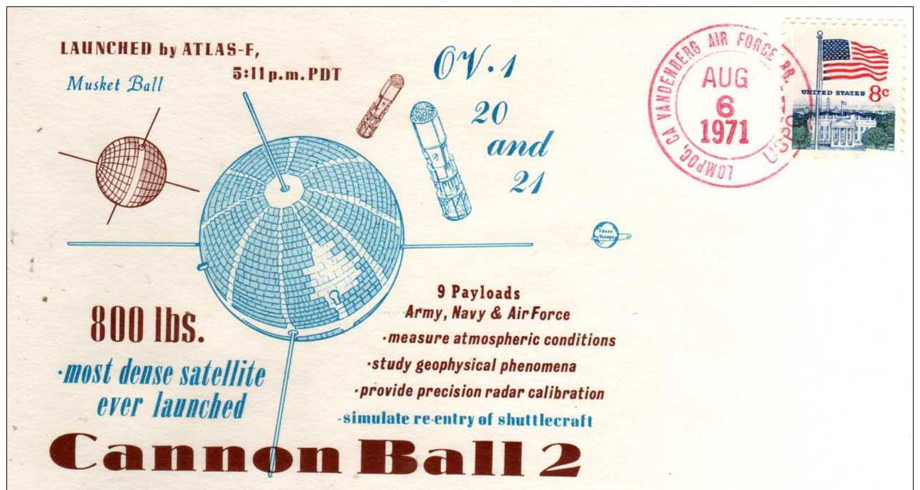 U S A  LOMPOC  Cannon Ball 2 Launched By Atlas F Army Navy And Air Force  6/08/71 - United States