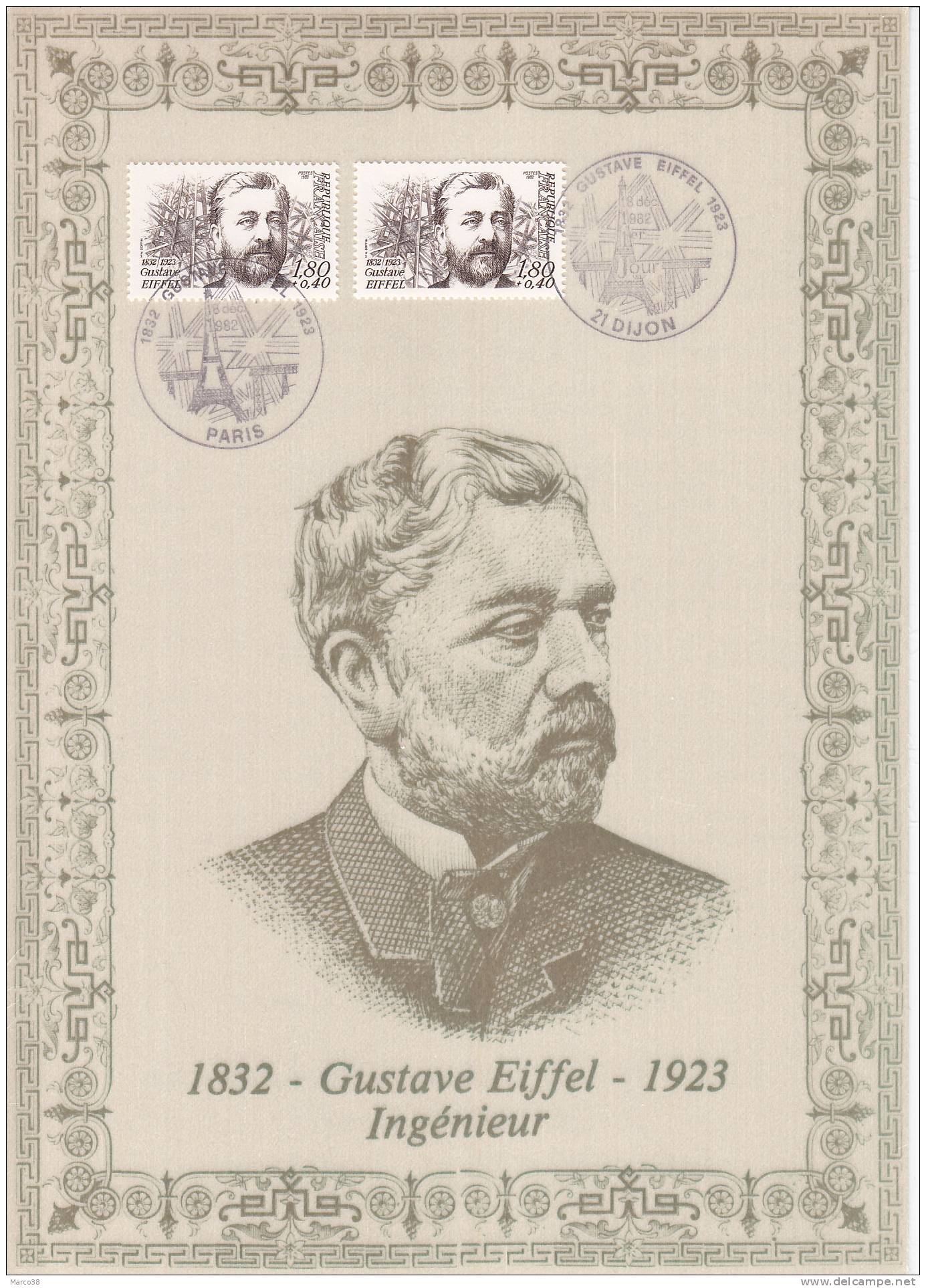 Encart De Luxe "Gustave EIFFEL" (n°2230) - 1980-1989