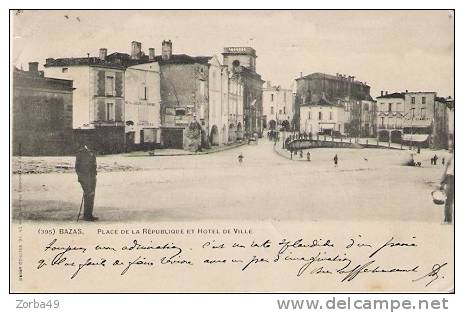 BAZAS Place De La République 1901 - Bazas