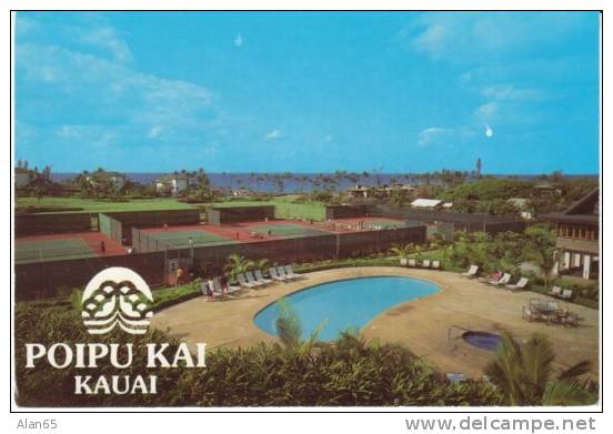 Koloa, Kauai HI Hawaii, Poipu Kai Resort Lodging, C1980s/90s Vintage Postcard - Kauai