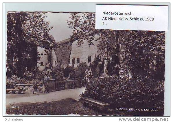 0018bv: AK Schloss 2116 Niederleis, Niederösterreich, Gelaufen 1968 - Mistelbach