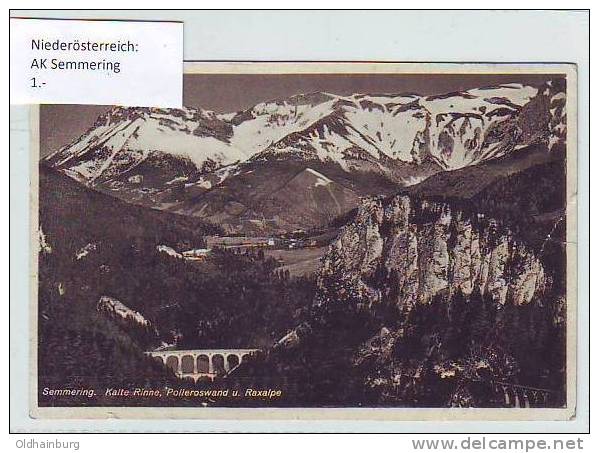 0018ai: AK Semmering, Gelaufen, Ca. 1930 - Semmering