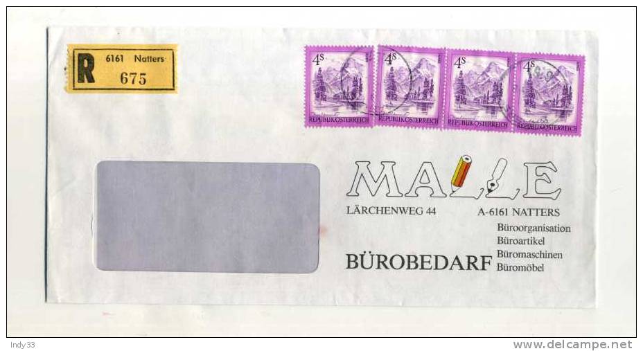 - AUTRICHE   . AFFRANCHISSEMENT COMPOSE SUR LETTRE  DE 1979 ? - Storia Postale