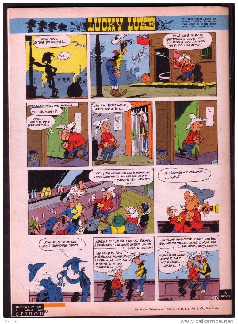 SPIROU N° 1088 - Année 1959 - Couverture  " SPIROU + Buck Danny " De Franquin, Hubinon Et Charlier - 25  % Cote BDM. - Spirou Magazine