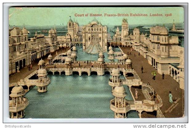 Franco-British Exhibition - Court Of Honour - Postcard 1908 - Expositions