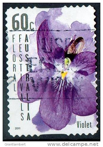 Australia 2011 Floral Festivals 60c Violet Self-adhesive Used - Oblitérés