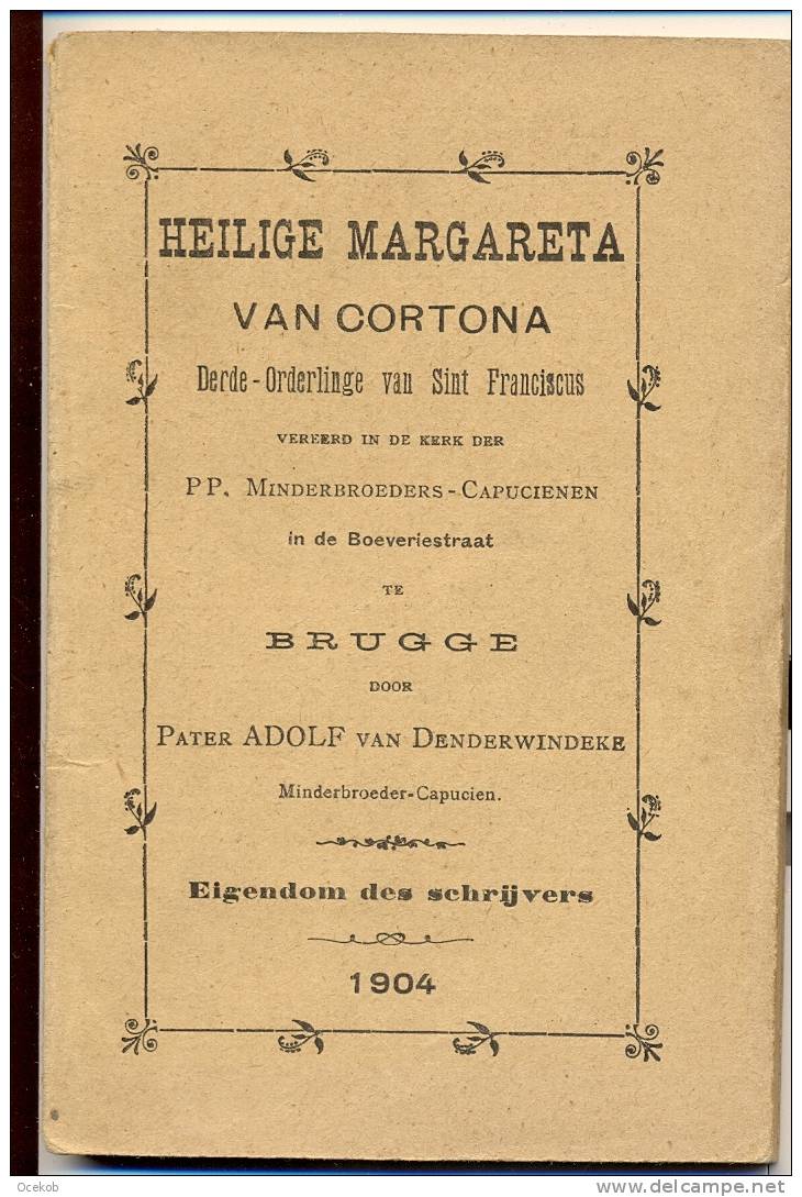 H.Margaretha Door Pater Adolf Van Denderwindeke - Brugge 1904 - Autres & Non Classés
