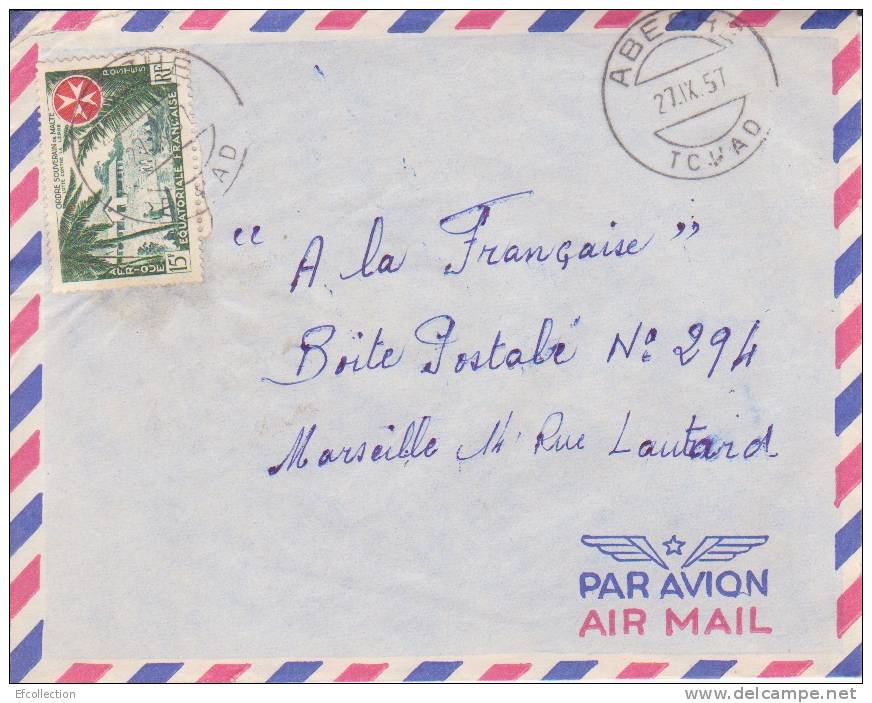 ABECHE - TCHAD - Colonies Francaises - Lettre - Marcophilie - Brieven En Documenten