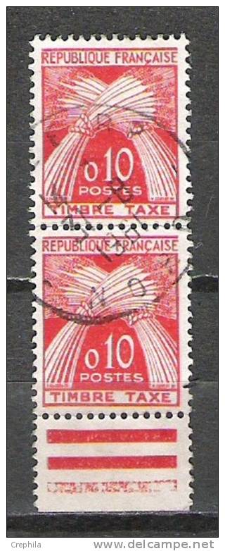 France - Taxe - 1960 - Y&T 91 (2 X) - Oblit. - 1960-.... Used