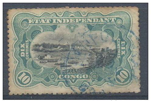 BELG. CONGO   AFGESTEMPELD  BLAUWE STEMPEL - Autres & Non Classés