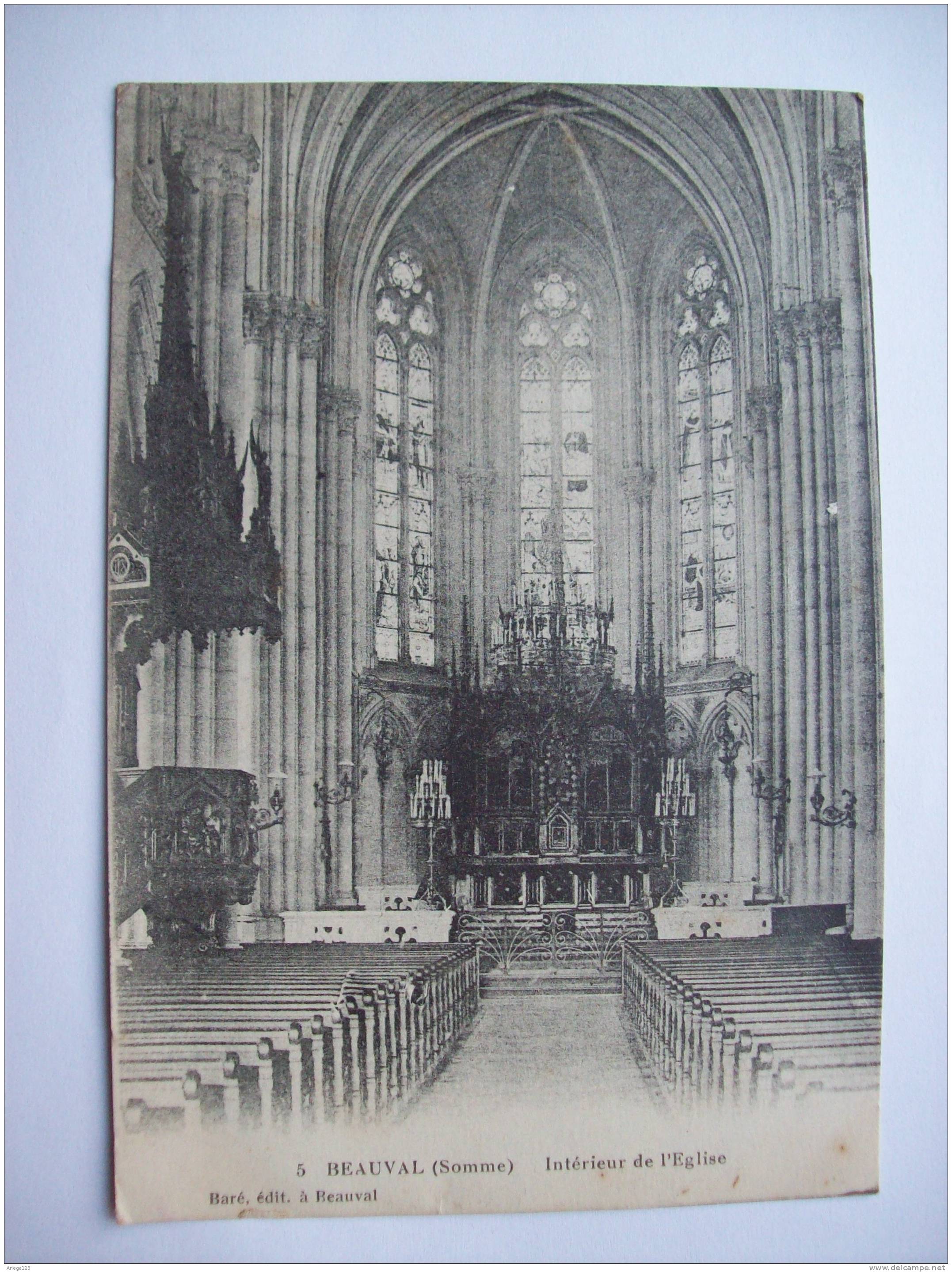 Beauval Interieur De L Eglise Somme - Beauval