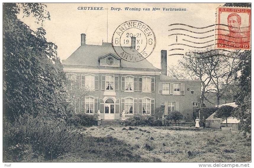 Cruybeke / Kruibeke : Dorp . Woning Van Mme. Verbraeken ---- 1912 - Kruibeke