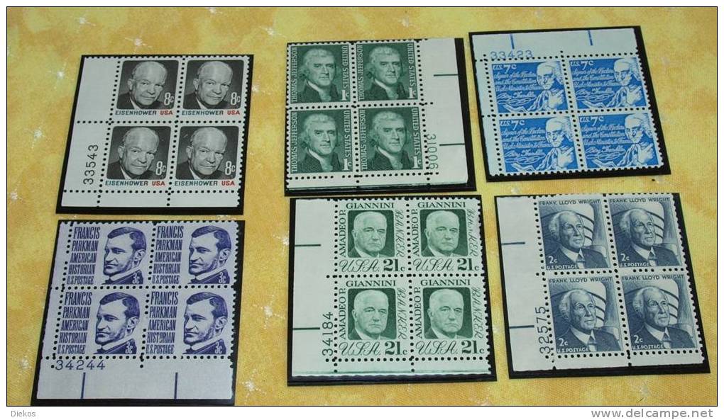 USA  Michel Nr:   Lot  Plattennummern  ** MNH   #2220 - Plattennummern