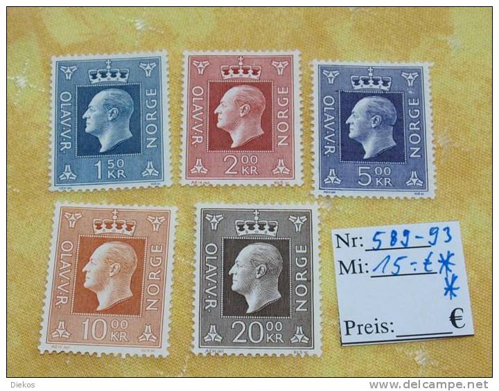 Norge  Michel Nr: 589 -93  ** MNH #2226 - Unused Stamps