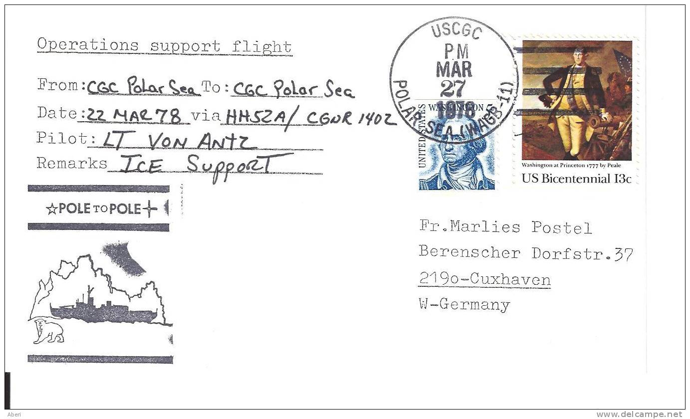 6703 USCGC POLAR SEA - SUPPORT FLIGHT - ICE SUPPORT - Vuelos Polares