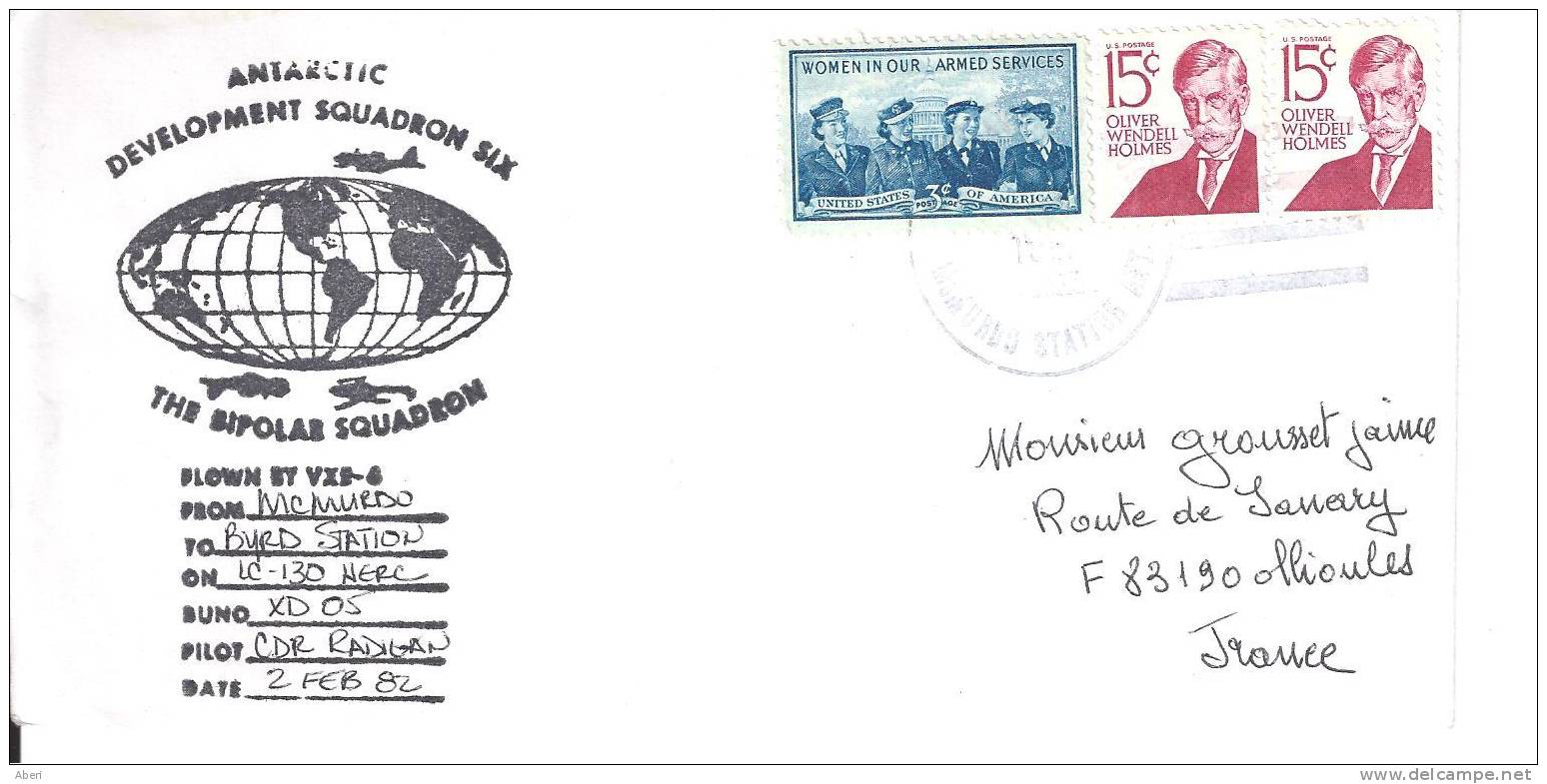 6716  ANTARTIC SQUADRON SIX - Mc MURDO To BYRD STATION - Vols Polaires