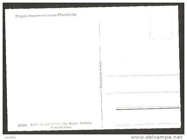 Brigels Inneres Der Neuen Pfarrkirche Ca. 1960 - Breil/Brigels