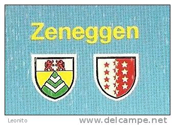 Zeneggen Mit Wappen Balfrin Und Mischabel Wallis 1983 - Zeneggen