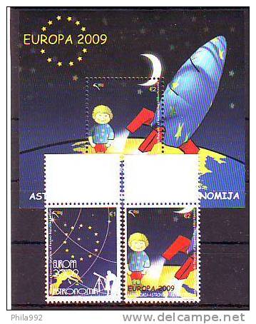 KOSOVO 2009 EUROPA CEPT Bl.+2 Mi.No.132-33+Bl.11 MNH - Kosovo