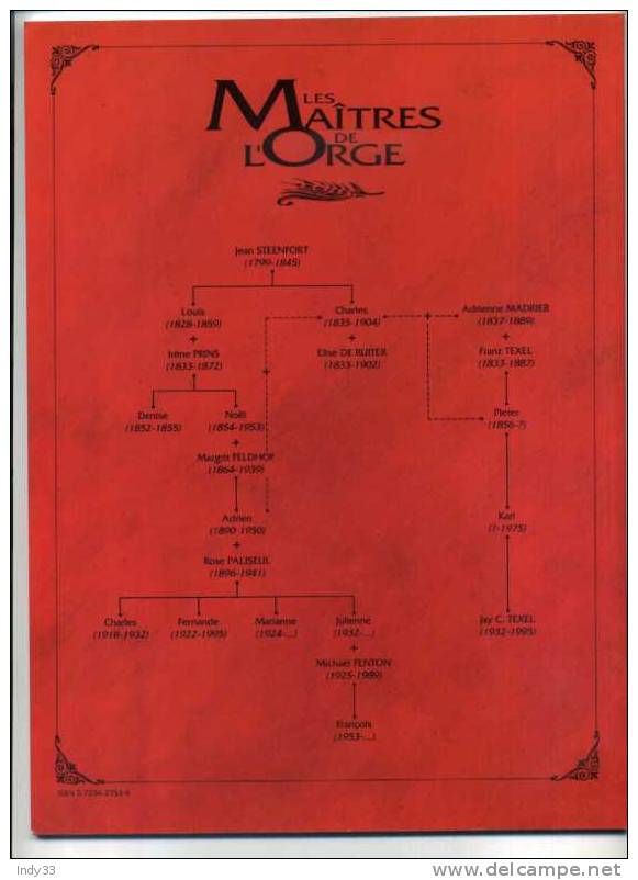- LES MAÎTRES DE L´ORGE . CHARLES 1854  . GLENAT 1998 - Maitres De L'orge, Les