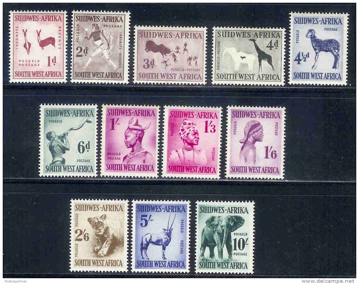 SWA 1954 Mint Hinged Stamps Definitives 279-290 - Namibia