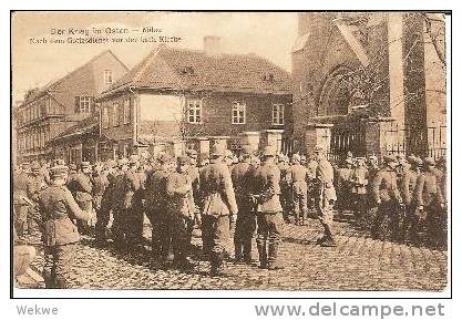 Let046/ Mitau (Jelgava) Dt. Soldaten Vor Der Kath. Kirch Nach Dem Gottesdienst (ungebraucht) - Lettland