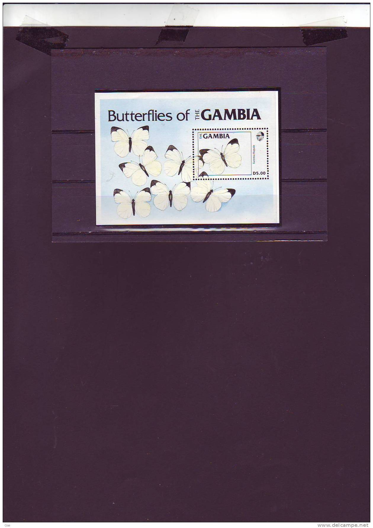 GAMBIA  1984 - Yvert  BF 13** -  Fauna - Insetti -  Farfalle - Gambia (1965-...)