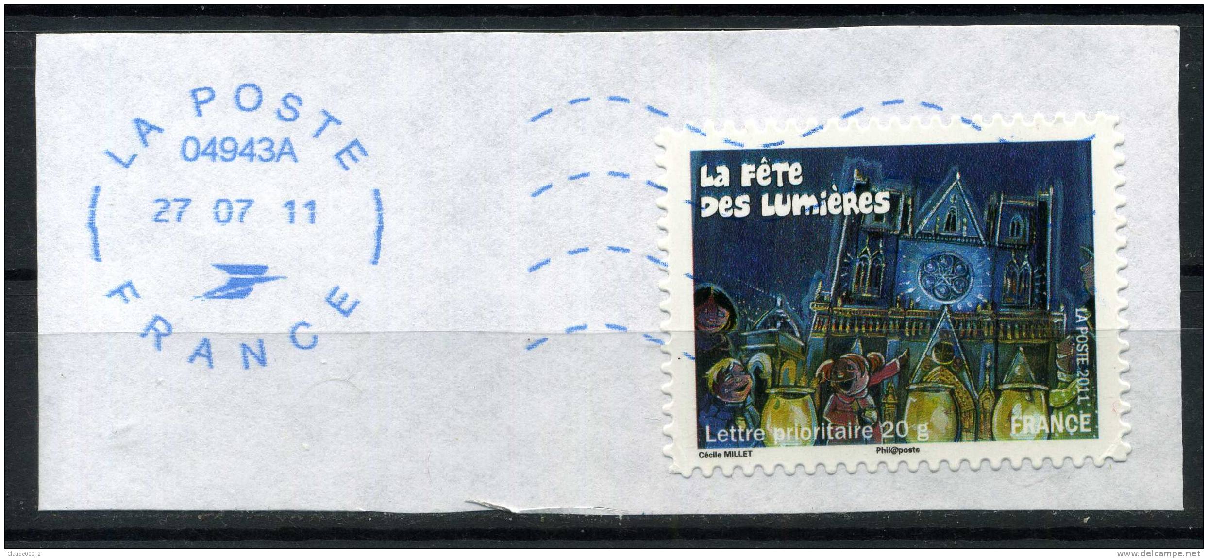 TIMBRES SUR  FRAGMENT .    (987) - Oblitérés