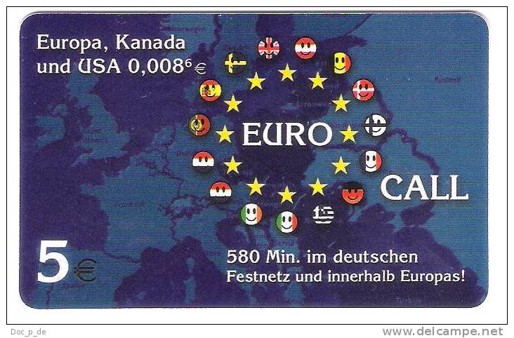 Germany - Euro Call - Prepaid Card - Cellulari, Carte Prepagate E Ricariche