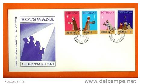 BOTSWANA 1971 Mint FDC Christmas 80-83 - Christmas