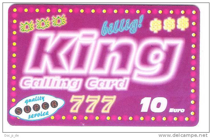 Germany - King 777 - ECO Ecoworldcom - Prepaid Card - Cellulari, Carte Prepagate E Ricariche