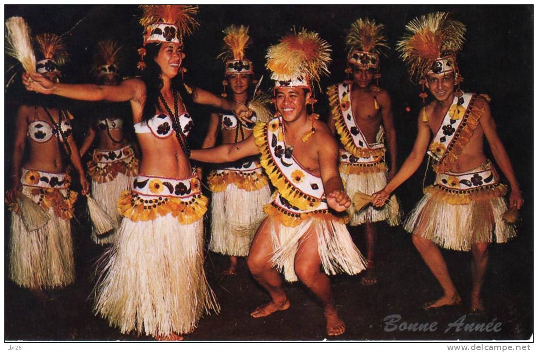 CPSM OTEA De Nuit  TAHITI 1968 Photo Afo Giau - Tahiti